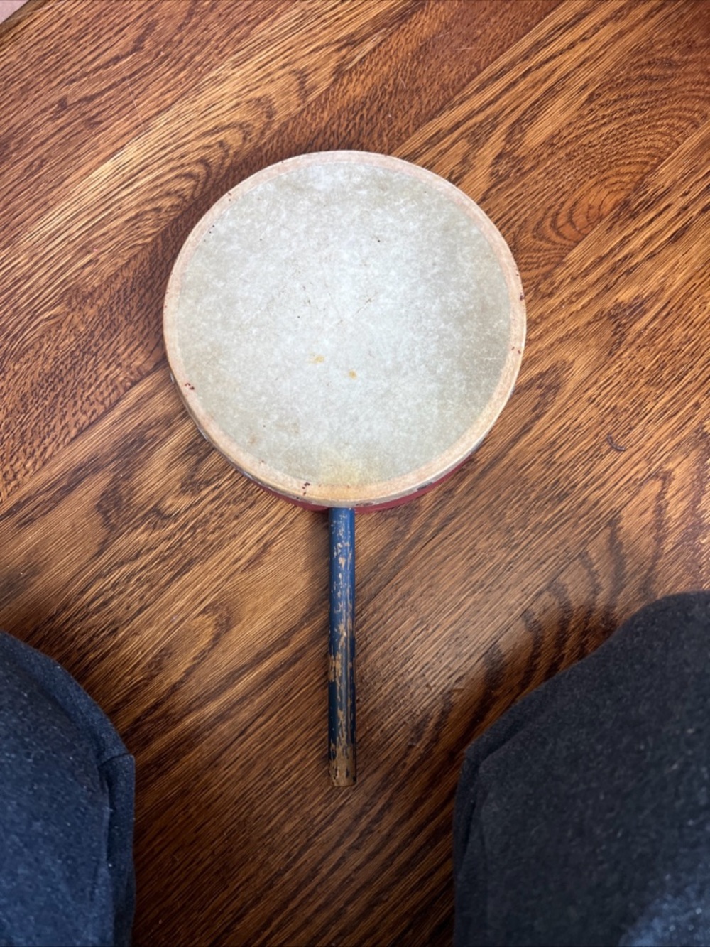 Classic Child's Hand Drum in Red and Blue